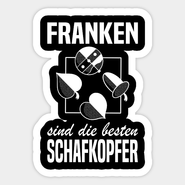 Schafkopf Franken Cards Bavarian Gift Sticker by Jackys Design Room